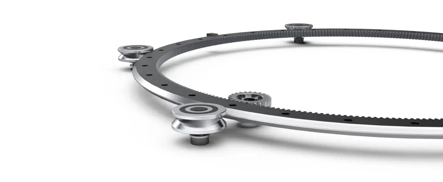 HDRT ヘビーデューティリングガイド＆トラックシステム 大型リングおよびベアリング