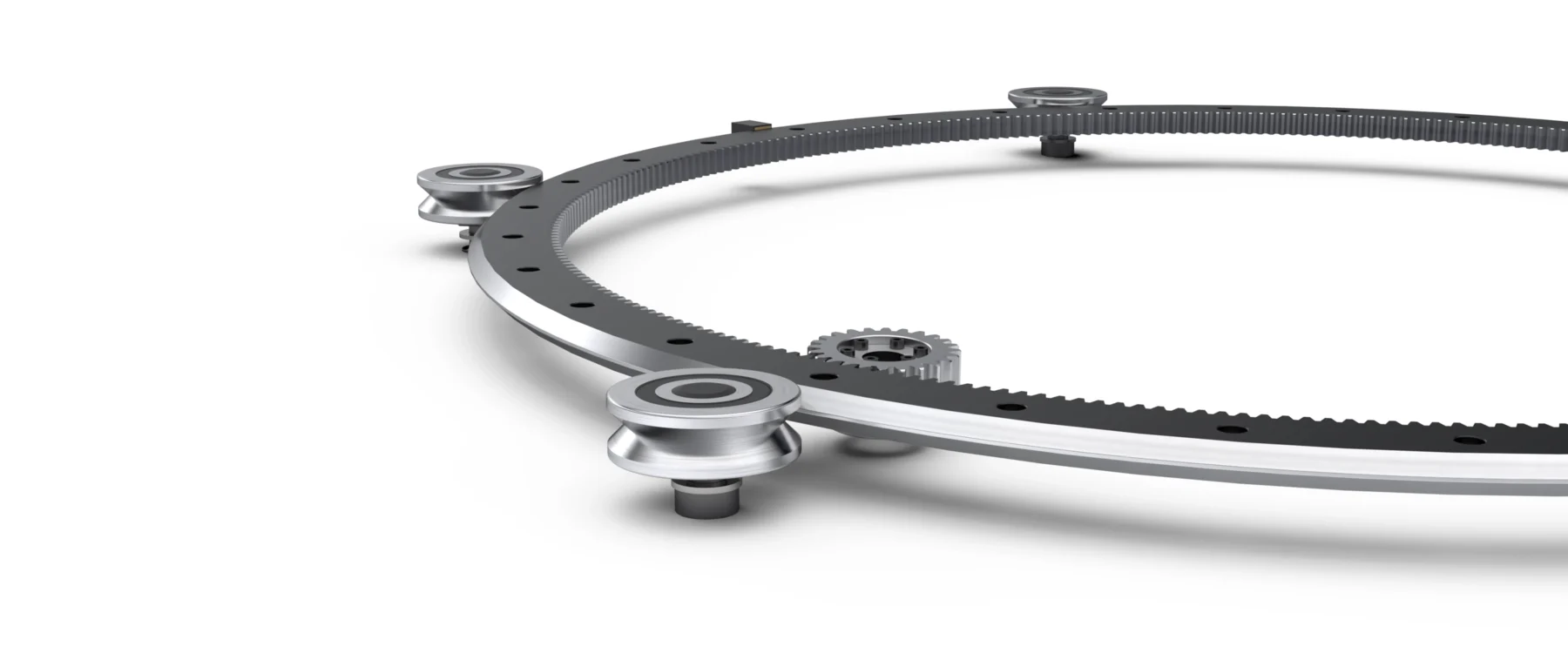 HDRT ヘビーデューティリングガイド＆トラックシステム 大型リングおよびベアリング