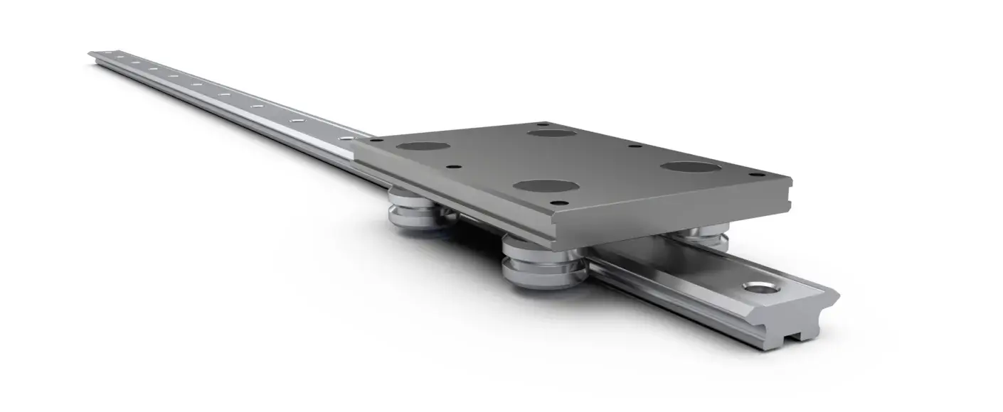 SL2 ステンレススチールリニアガイド キャリッジ側面図