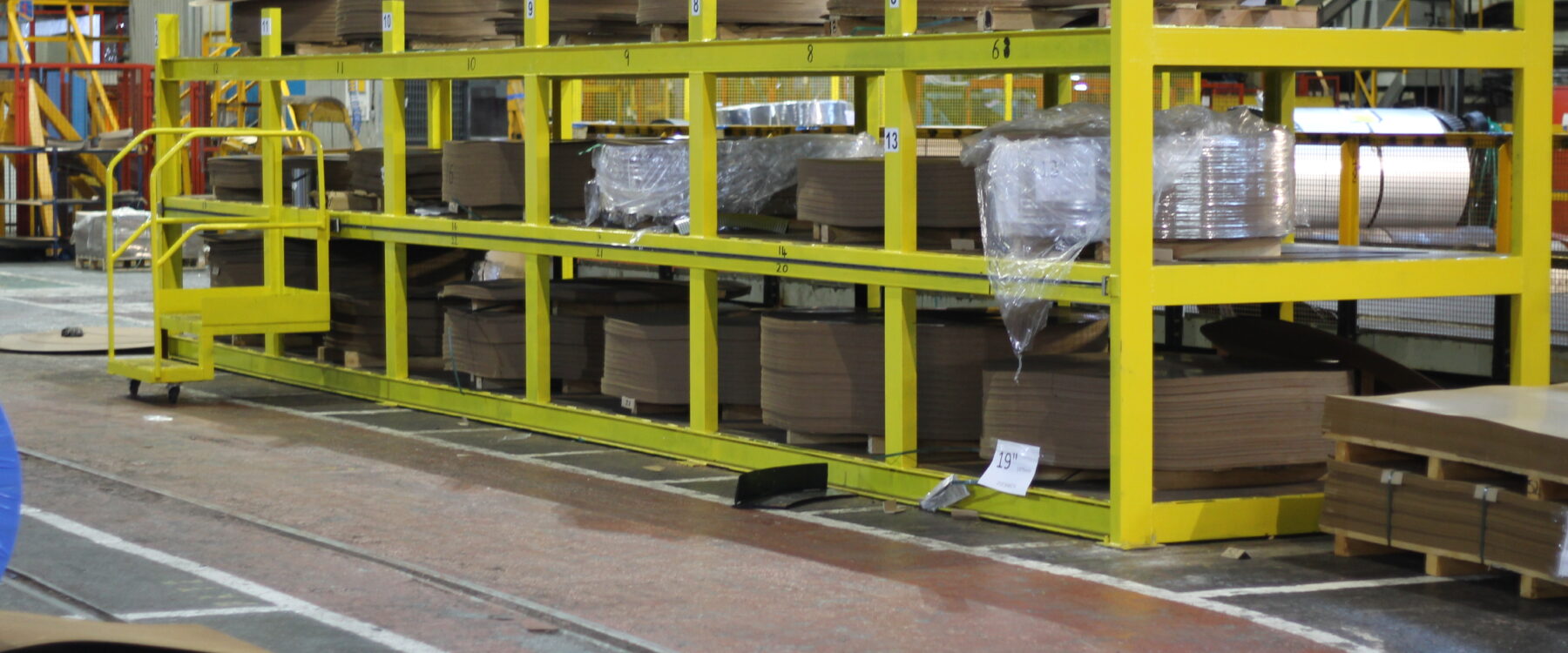 HepcoMotion - Tata Steel sliding ladder application