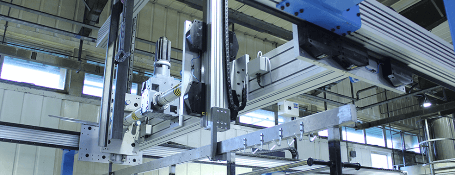 HepcoMotion - Low maintenance gantry system improves consistency and quality of a multi-station chemical finishing dipping plant