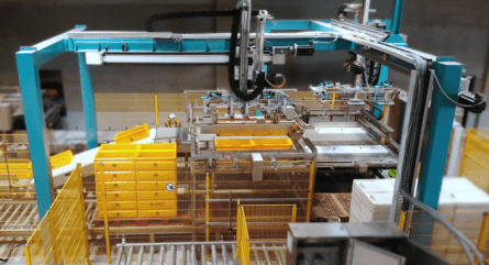 HepcoMotion - Fishing Container Stacking Application